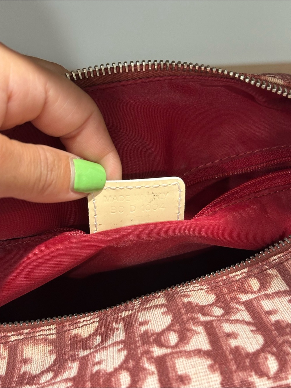 dior Red Monogram Weekender Bag with Matching Wallet - Picture 3 of 4